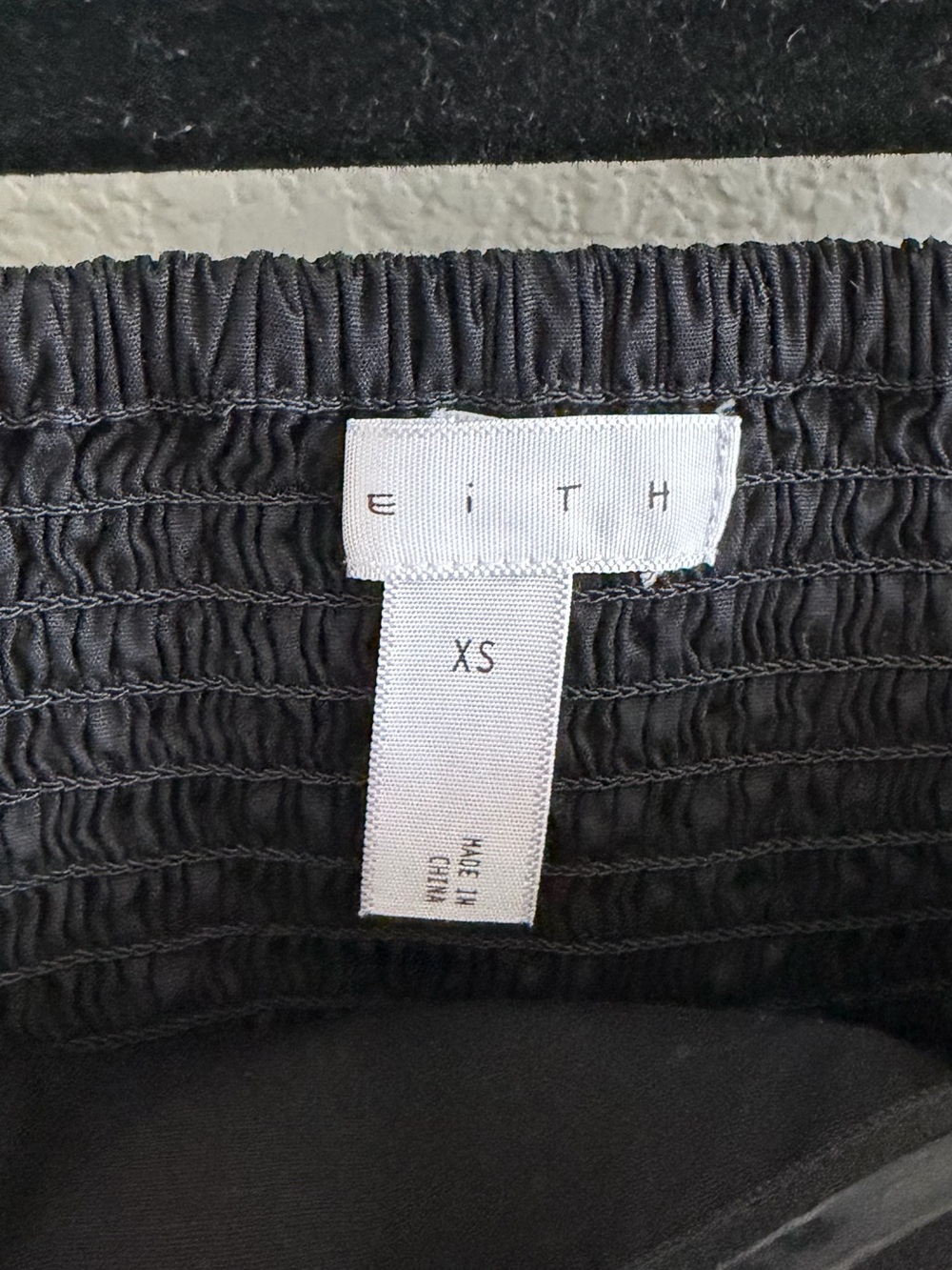 Leith Black Ruffled Mini Top - Picture 2 of 2